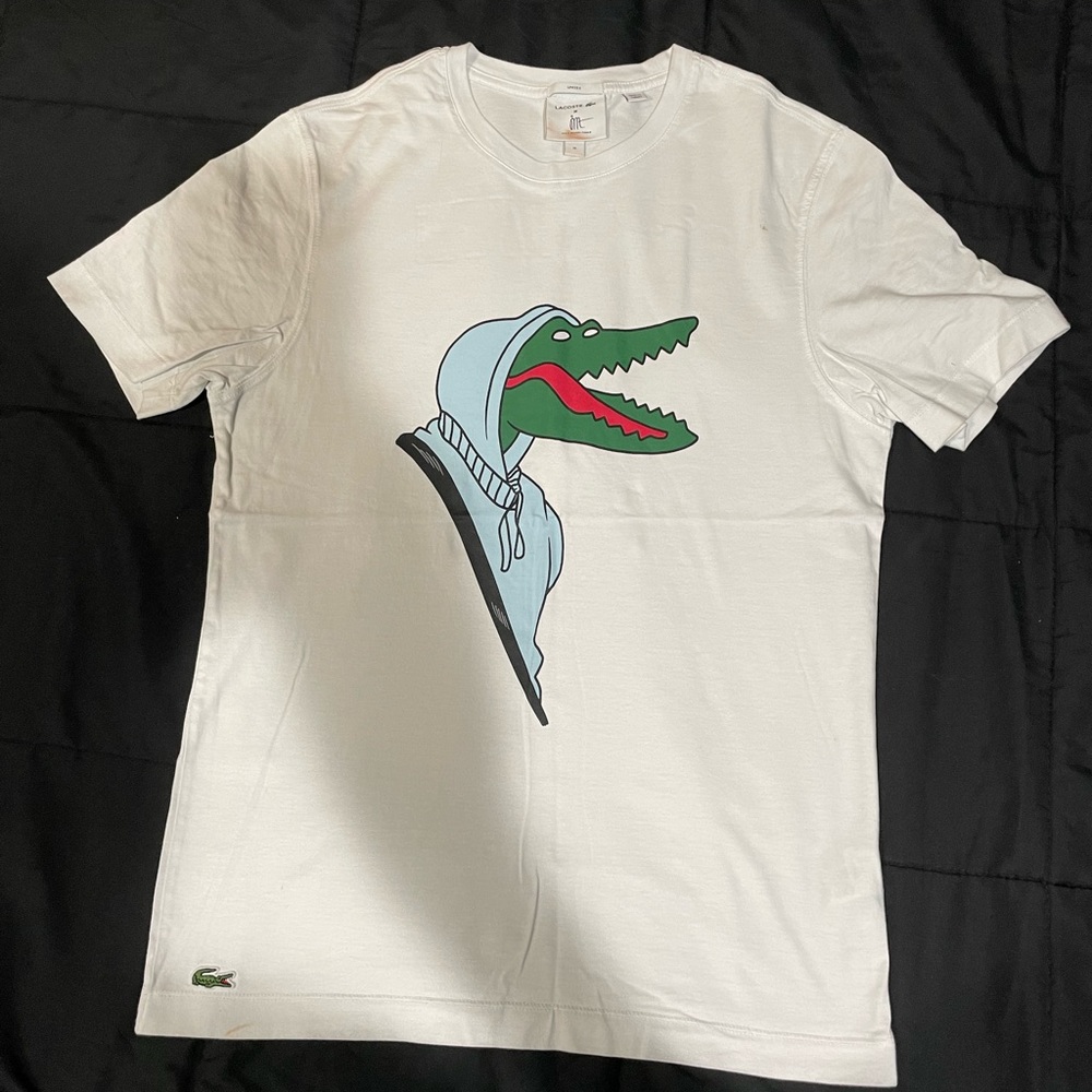 White Lacoste t-shirt